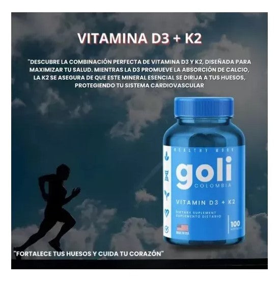 Vitamina D3 + K2 – Goli