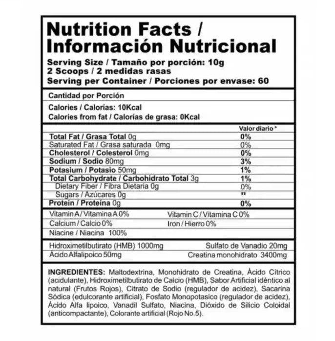 Crea Stack Monohidratada 60 Servicios