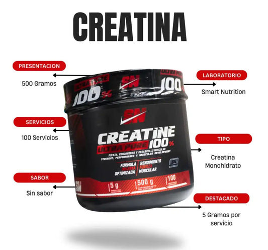 Creatine Ultra Pure Iron 100 Servicios