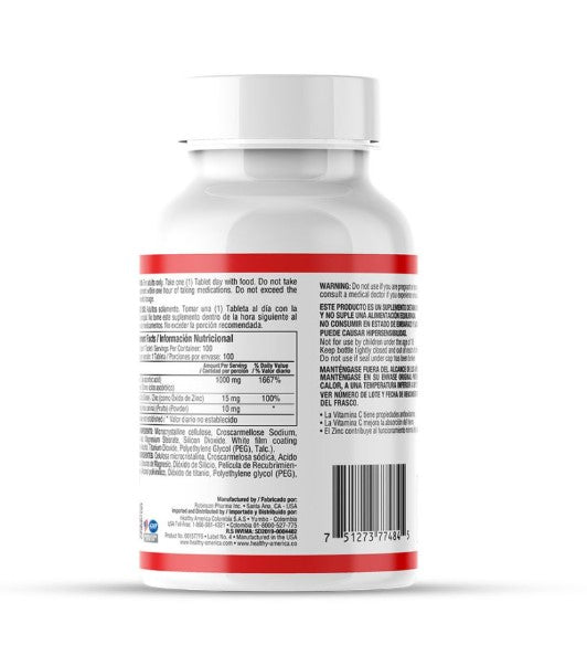 Vitamina C 1000 mg – 100 Cápsulas