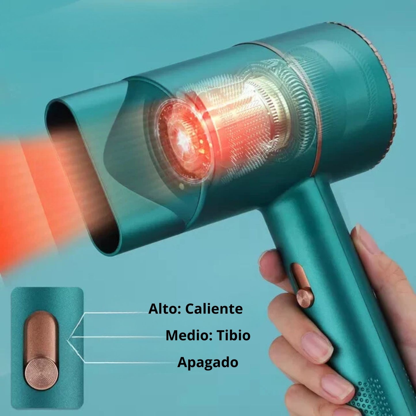 Secador de Pelo Portátil y Plegable