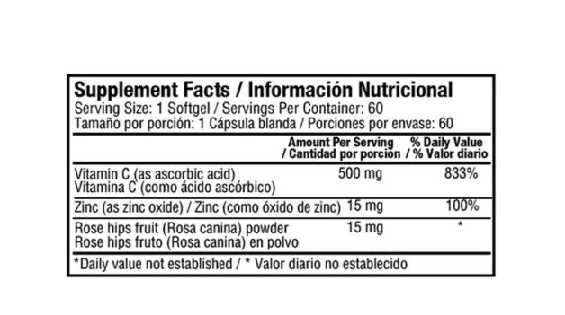 Vitamina C 1000 mg – 60 Cápsulas