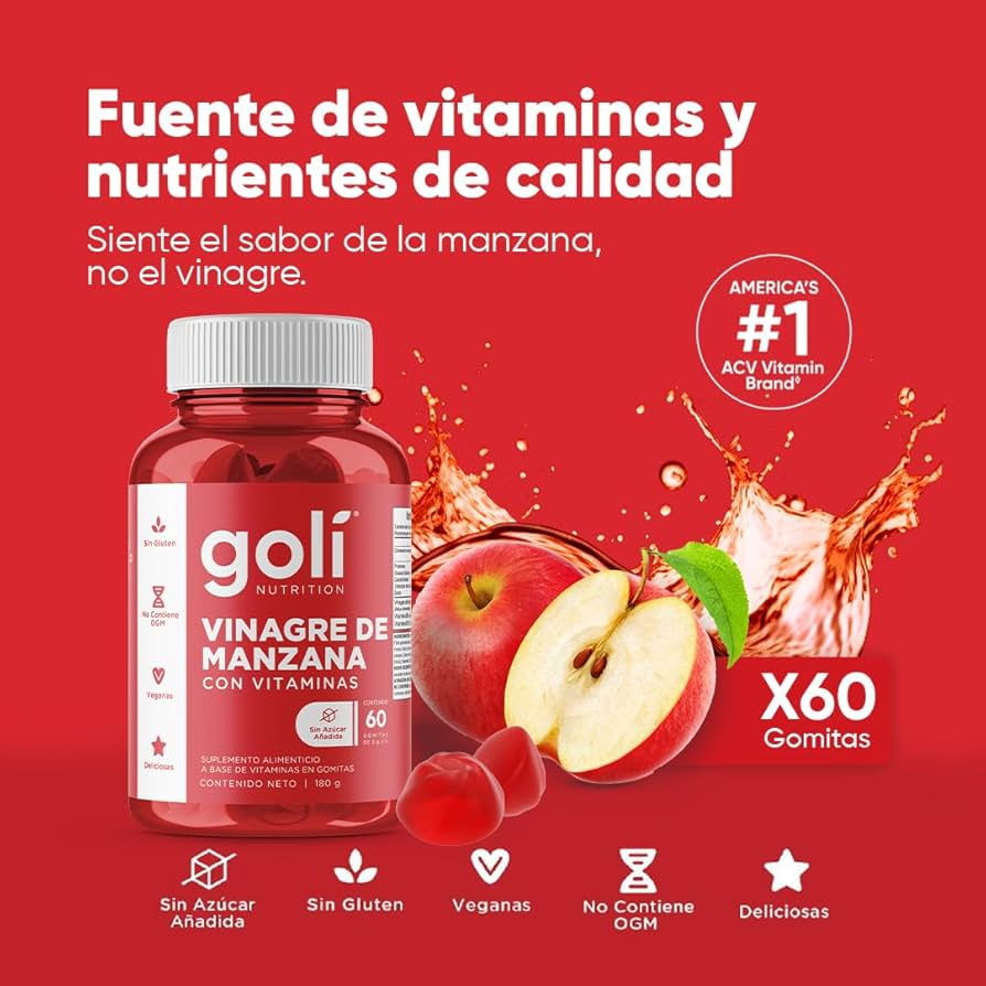 Gomitas Goli de Vinagre de Sidra de Manzana