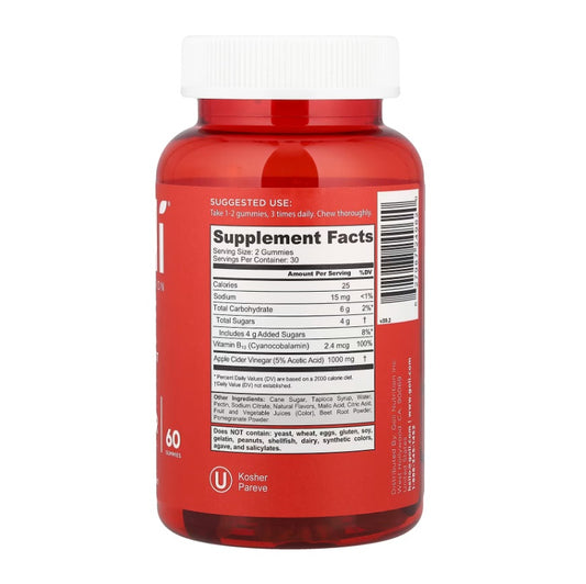 Gomitas Goli de Vinagre de Sidra de Manzana