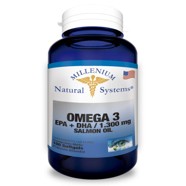 Omega 3 Salmón 1300 mg – 100 Cápsulas