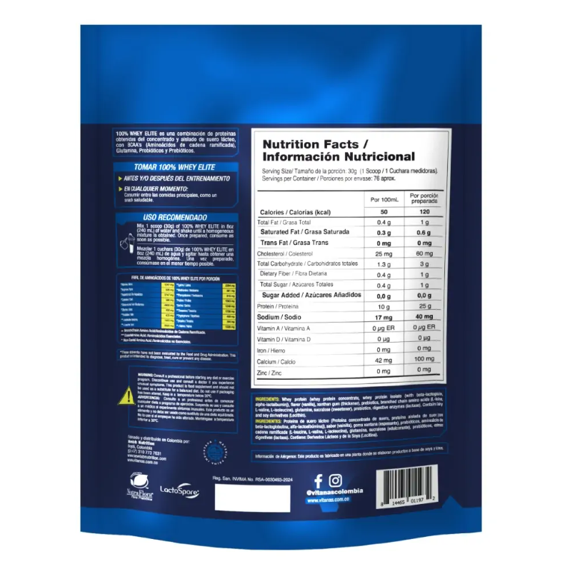 Proteina Whey Elite 5 Libras