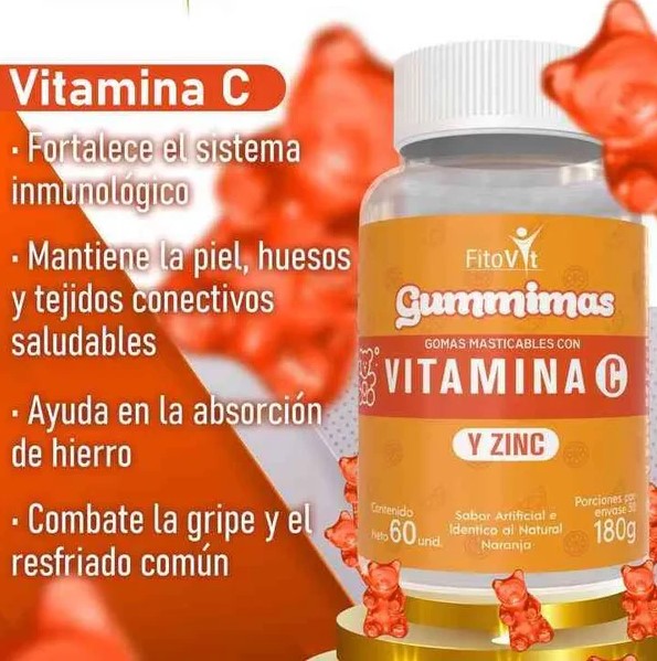 Gomitas Vitamina C + Zinc FitoVit – 60 Gomitas | Pack x2