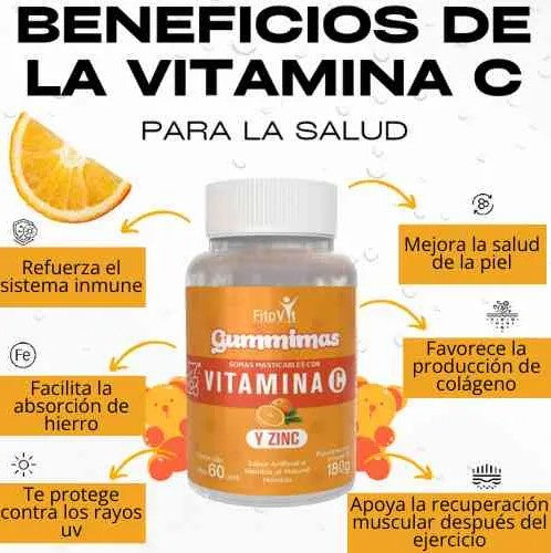 Gomitas Vitamina C + Zinc FitoVit – 60 Gomitas | Pack x2