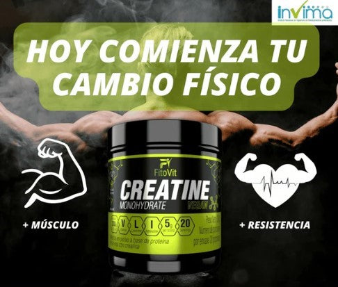 Creatina Monohidratada Fitovit 20 Servicios