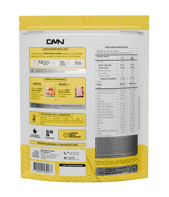 Combo Proteina Mega Gainer 2 lb + Creatina